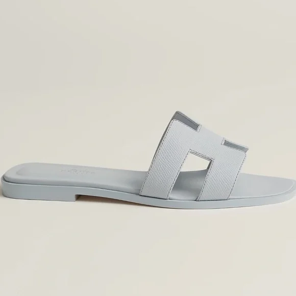 AMPUTEE LEFT Shoe Only****Hermes Oran Sandaliconic "H" cut-out detail Sz 38 US 8 - Picture 3 of 7